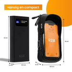 R2B® Robuuste Telefoonhouder Fiets Waterdicht + Powerbank 10.000 mAh - Model Leiden - Novafietsen.nl