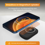 R2B® Telefoonhouder Fiets Waterdicht & Powerbank geschikt voor MagSafe - Model Den Haag - Zwart - Novafietsen.nl