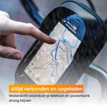 R2B® Telefoonhouder Fiets Waterdicht & Powerbank geschikt voor MagSafe - Model Den Haag - Zwart - Novafietsen.nl