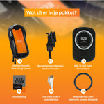 R2B® Telefoonhouder Fiets Waterdicht & Powerbank geschikt voor MagSafe - Model Den Haag - Zwart - Novafietsen.nl