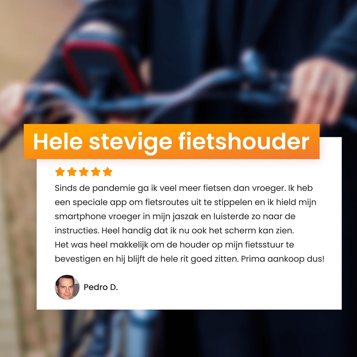 R2B Telefoonhouder fiets waterdicht - Ook geschikt voor scooter en motor- Model Den Haag - Zwart/Rood - Novafietsen.nl