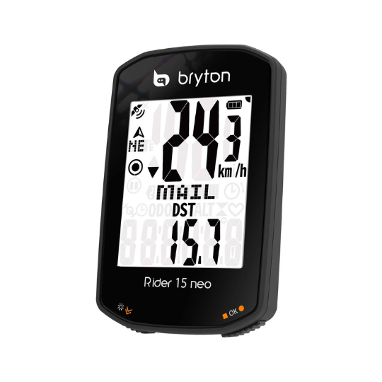Bryton - Rider 15 Neo E GPS Fietscomputer ANT+ / Bluetooth - Novafietsen.nl