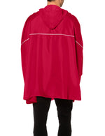 VAUDE Valdipino poncho rood - Novafietsen.nl