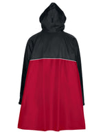 VAUDE Valero poncho rood/zwart - Novafietsen.nl
