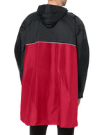VAUDE Valero poncho rood/zwart - Novafietsen.nl