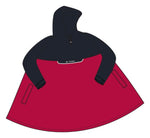 VAUDE Valero poncho rood/zwart - Novafietsen.nl