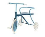 Classic Driewieler Foxrider blauw met houten zitting - Novafietsen.nl
