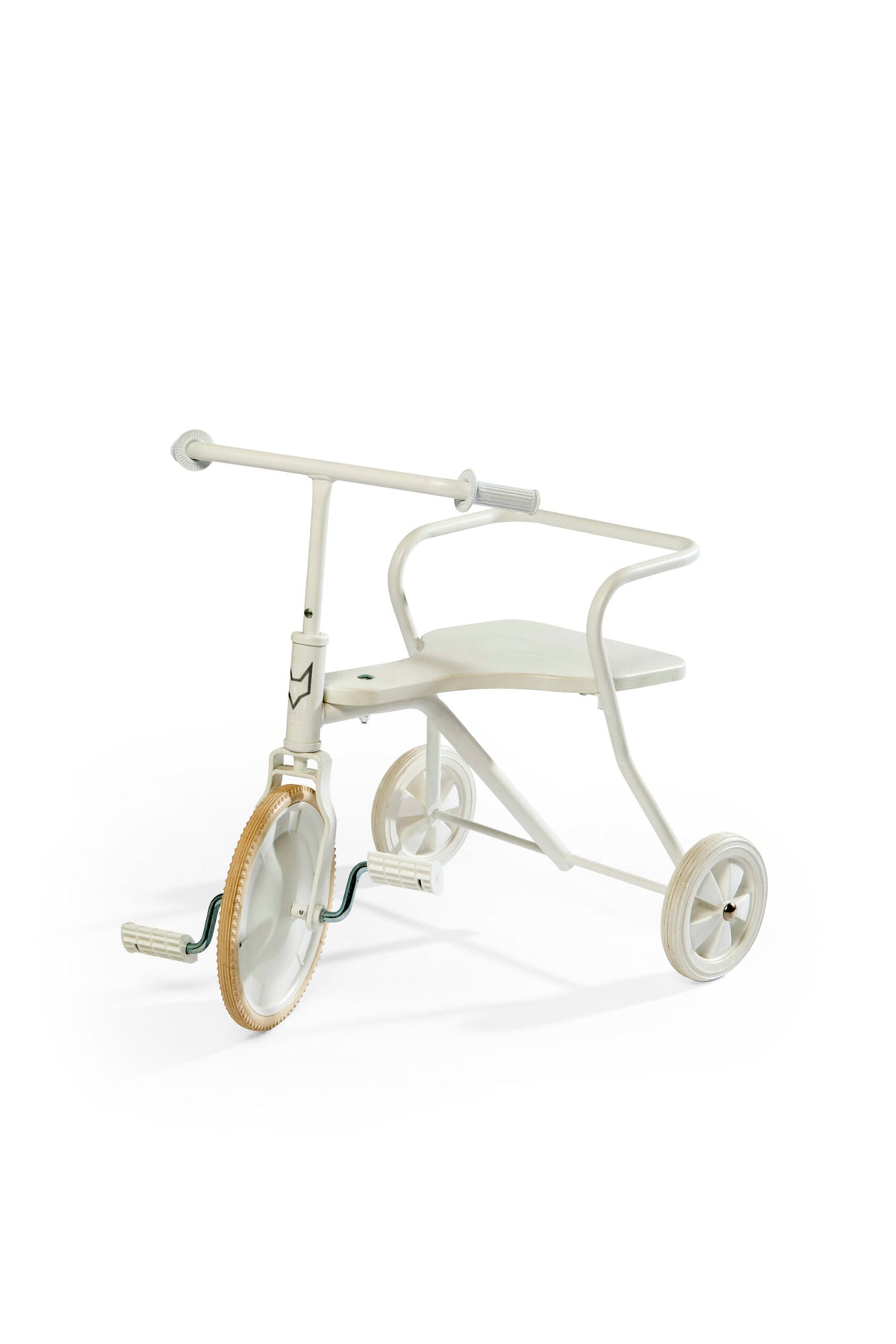 Classic Driewieler Foxriderwit met houten zitting - Novafietsen.nl