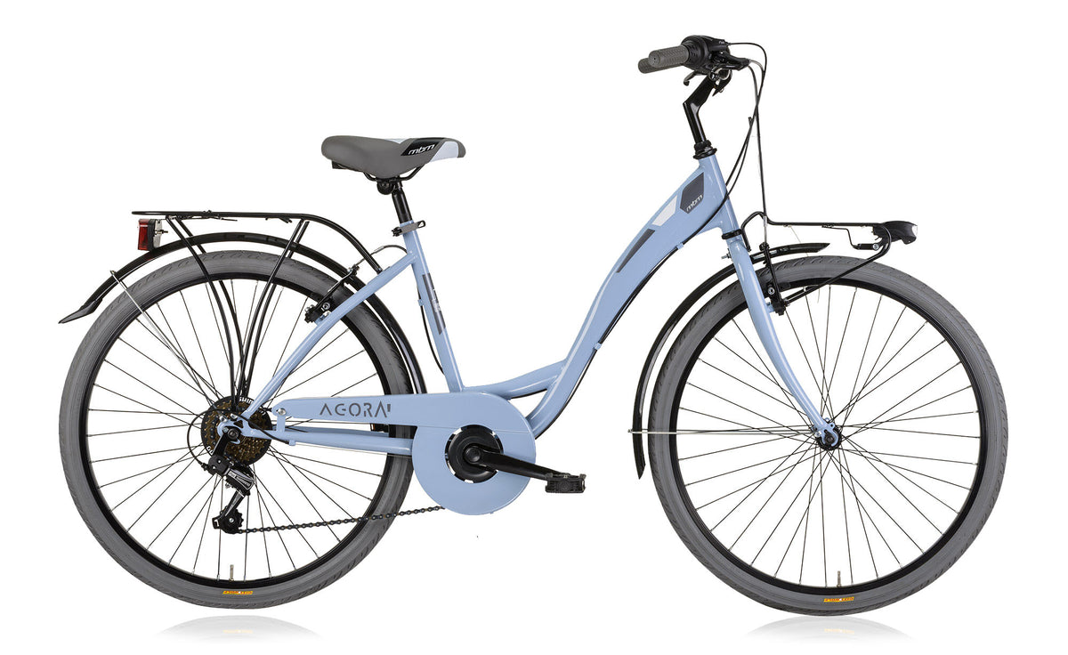 MBM Agora 46 cm 6 sp blauw - Novafietsen.nl