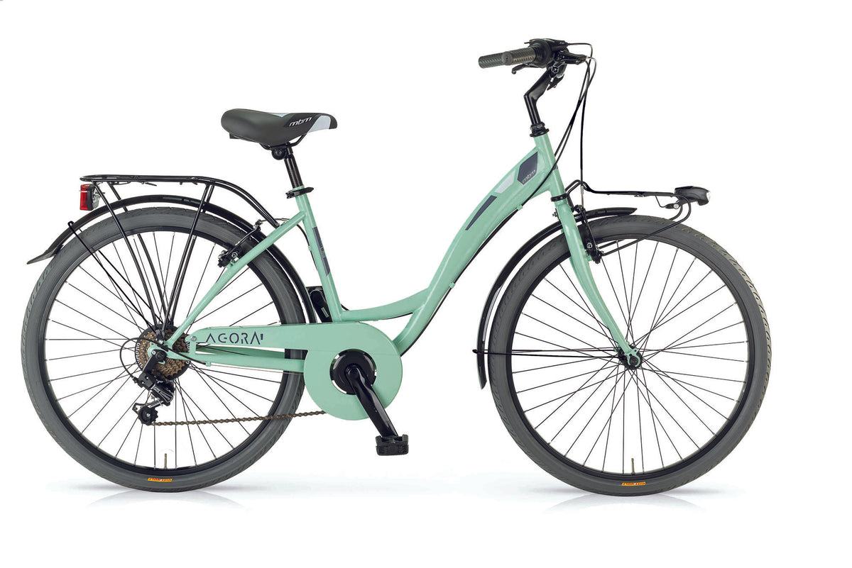 MBM Agora 35 cm 6 sp groen, 24 inch wiel - Novafietsen.nl