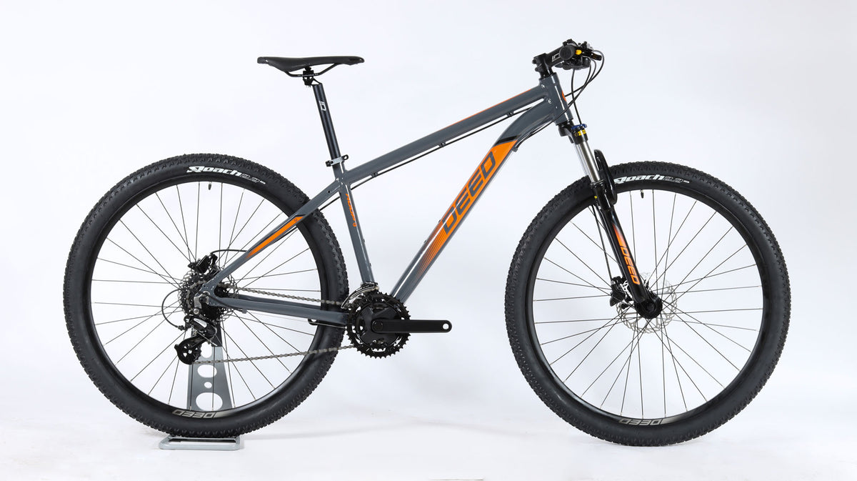 DEED Hoop H 44 cm 24 sp Grijs orange - Novafietsen.nl