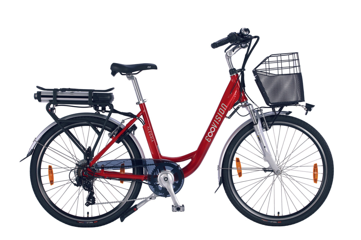 E- Vision Alegria D 46 cm / 26 inch wielrood 7 sp - Novafietsen.nl