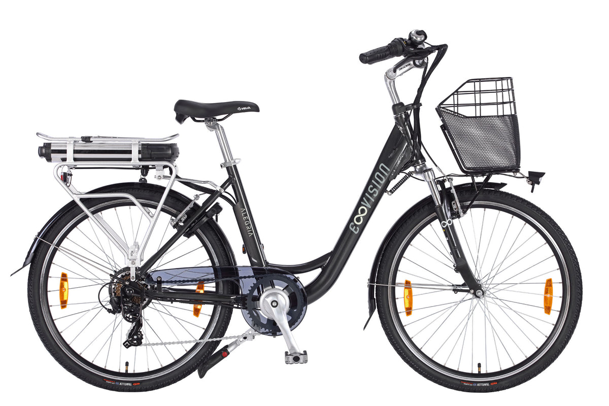 E- Vision Alegria D 46 cm/26 inch wielzwart 7 sp - Novafietsen.nl