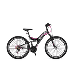 FXC 50MTB D black pink shimano 21 sp - Novafietsen.nl