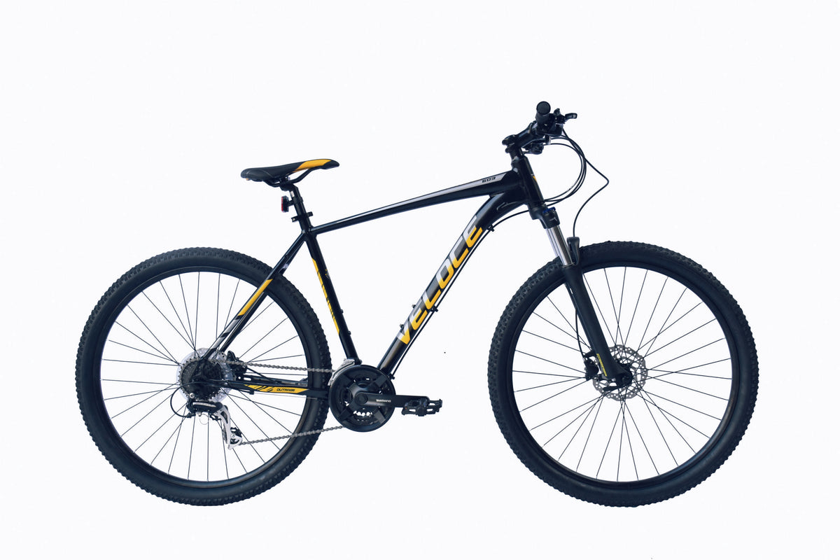 Outrage 603 H 44 cm zwart geel24 sp Hdisc - Novafietsen.nl