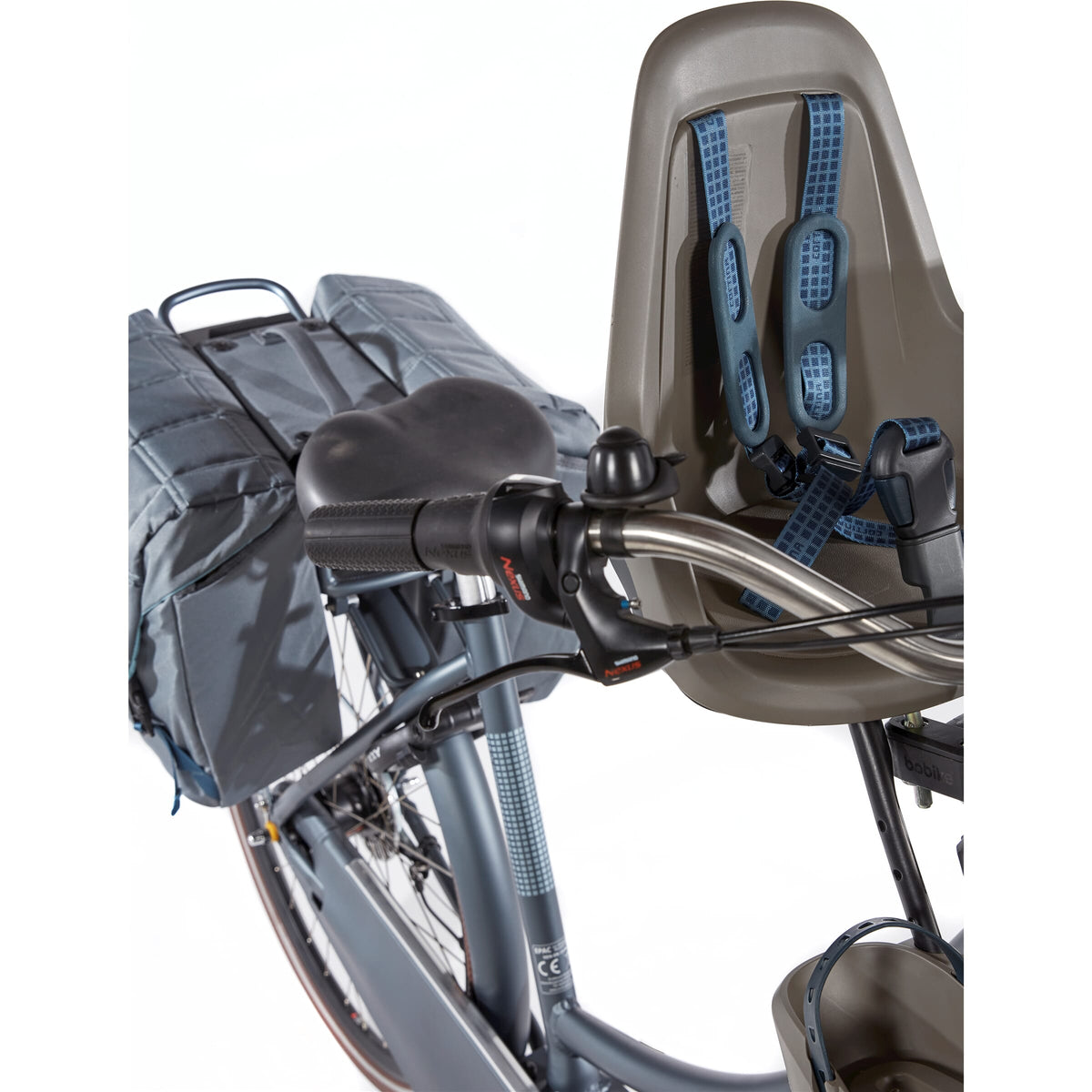 Cortina Fietstas Dubbel Jaipur AVS Grijs - Novafietsen.nl
