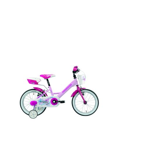 Lombardo Mariposa D roze wit vrijloop + 2 handrem - Novafietsen.nl