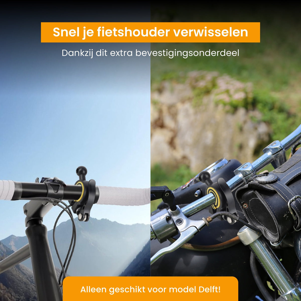 R2B Bevestigingsonderdeel voor Fietshouder model Delft - Novafietsen.nl