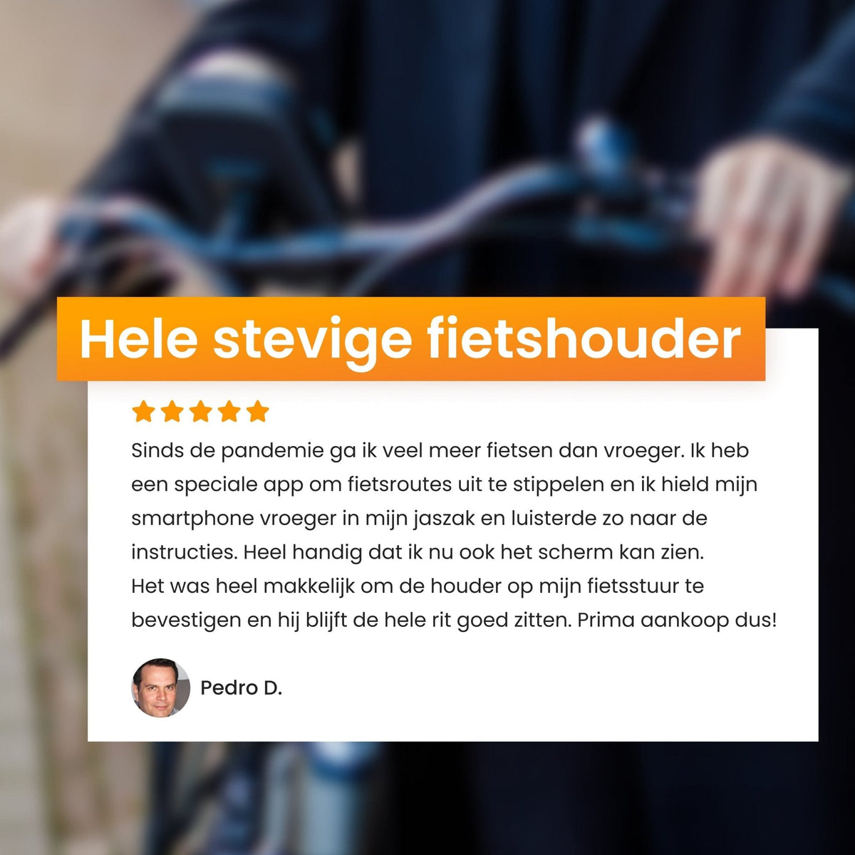 R2B Fiets Telefoonhouder, voor scooter en motor waterdicht - Model Den Haag - Zwart - Novafietsen.nl