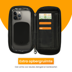 R2B® Robuuste Telefoonhouder Fiets Waterdicht + Powerbank geschikt voor Magsafe - Model Leiden - Novafietsen.nl
