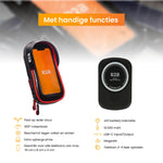 R2B® Telefoonhouder Fiets Waterdicht & Powerbank geschikt voor MagSafe - Model Den Haag - Zwart/Rood - Novafietsen.nl