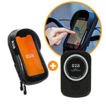 R2B® Telefoonhouder Fiets Waterdicht & Powerbank geschikt voor MagSafe - Model Den Haag - Zwart - Novafietsen.nl