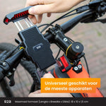 R2B Robuuste telefoonhouder fiets, scooter en motor met safety lock - Novafietsen.nl