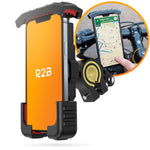 R2B Robuuste telefoonhouder fiets, scooter en motor met safety lock - Novafietsen.nl