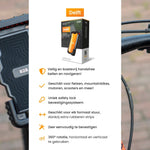 R2B Robuuste telefoonhouder fiets, scooter en motor met safety lock - Novafietsen.nl