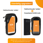 R2B Robuuste telefoonhouder fiets, scooter en motor waterdicht - Model Leiden - Novafietsen.nl