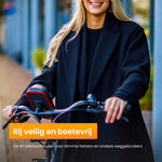 R2B Telefoonhouder fiets waterdicht - Ook geschikt voor scooter en motor- Model Den Haag - Zwart/Rood - Novafietsen.nl