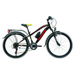Lombardo MTB Tropea H 35 cm zwart rood geel 18 sp - Novafietsen.nl